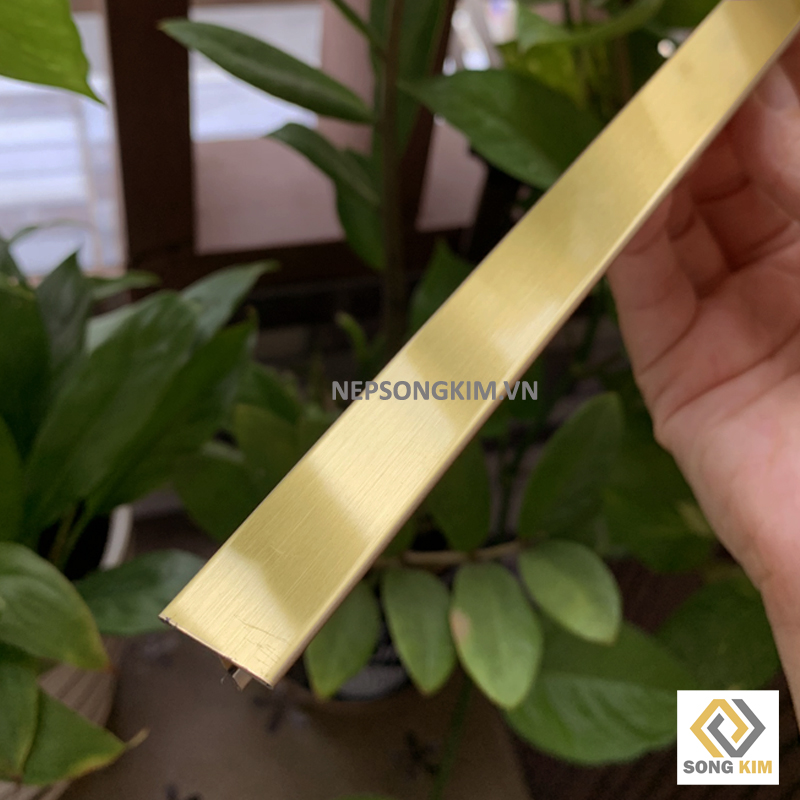 Nẹp Inox T20 Vàng Xước