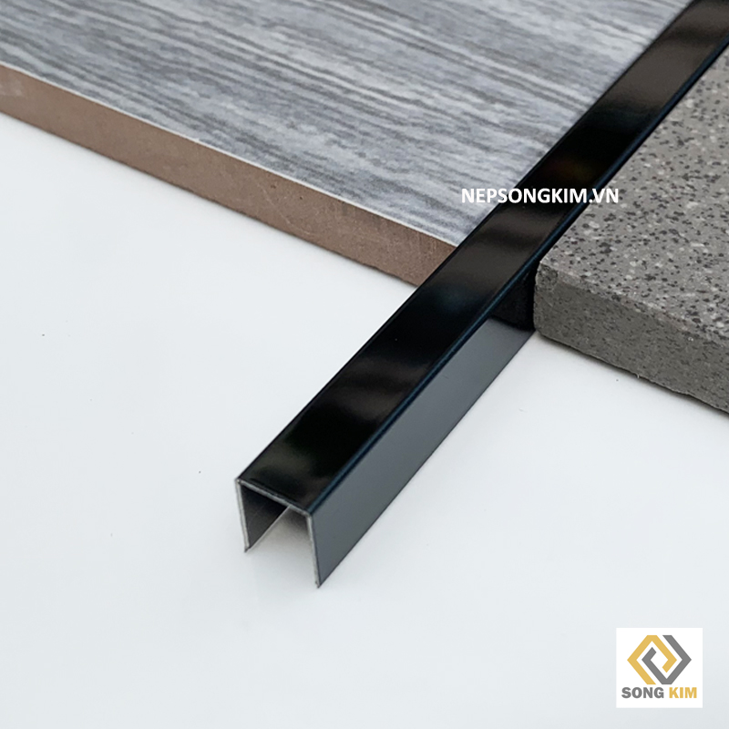 Nẹp Inox U8 Đen Bóng