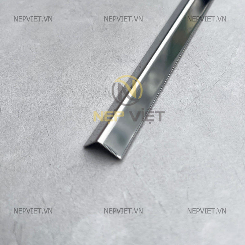 Nẹp inox V10 bạc bóng