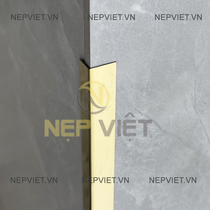 Nẹp Inox V10 Vàng Bóng