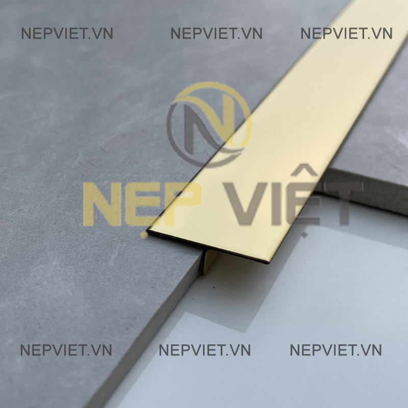 Nẹp Inox T25 Vàng Bóng