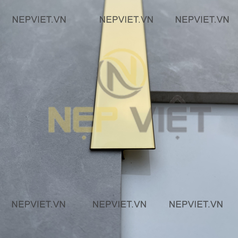 Nẹp Inox T25 Vàng Bóng