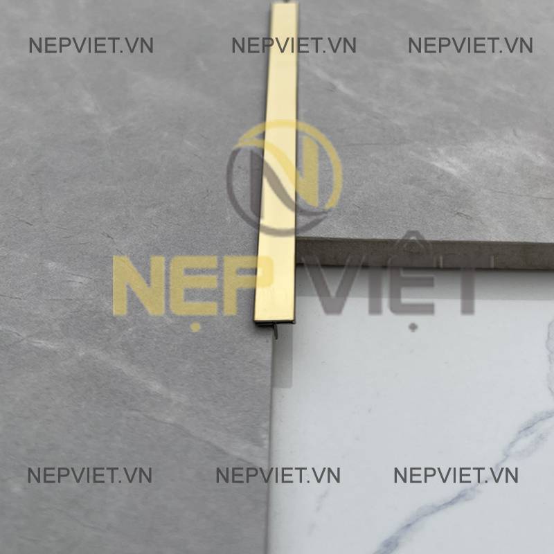 Nẹp Inox T8 Vàng Bóng