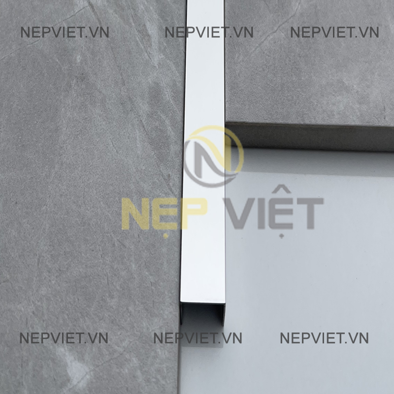 Nẹp Inox U10 Bạc Bóng