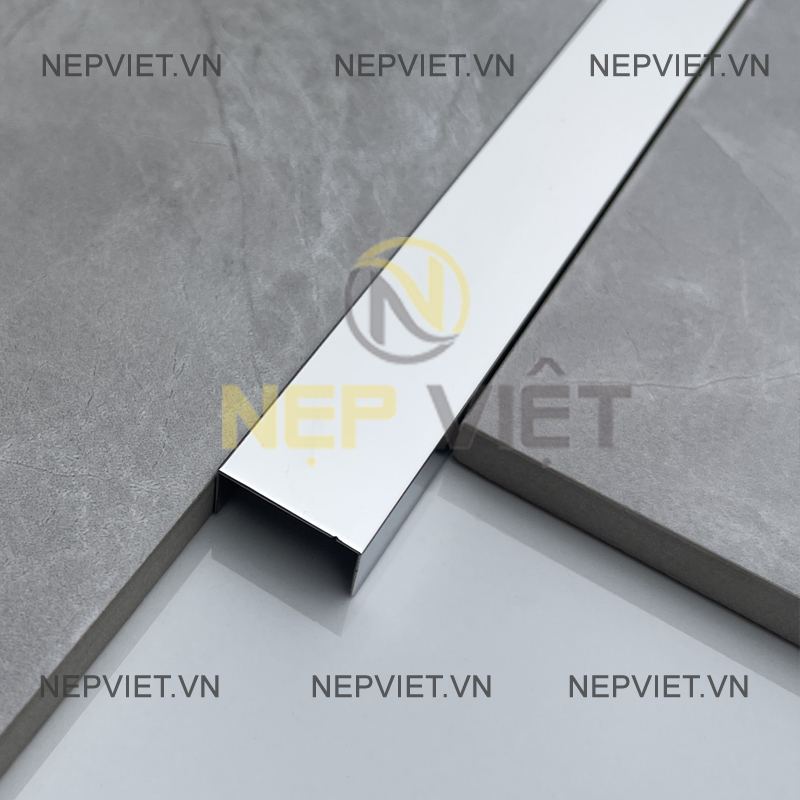 Nẹp Inox U25 Bạc Bóng