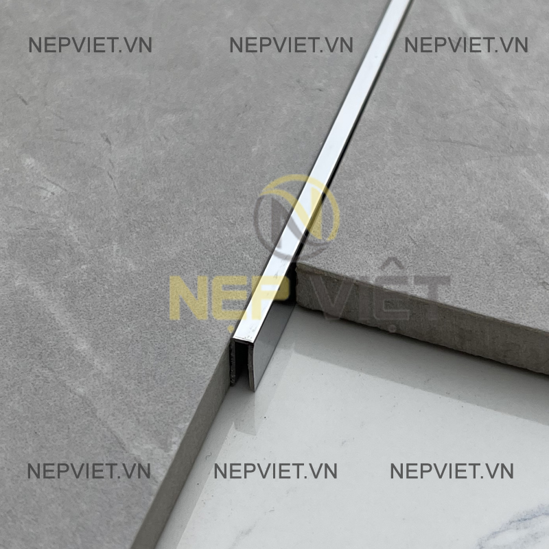 Nẹp Inox U3 Bạc Bóng