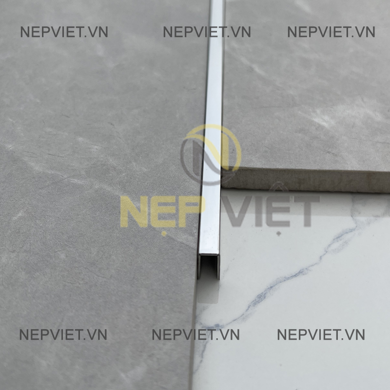 Nẹp Inox U5 Bạc Bóng