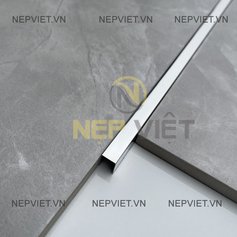 Nẹp Inox U8 Bạc Bóng